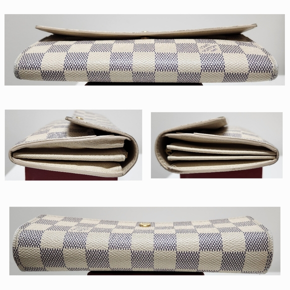 LOUIS VUITTON Damier Azur Sarah Long Wallet CA3181 - Picture 5 of 15